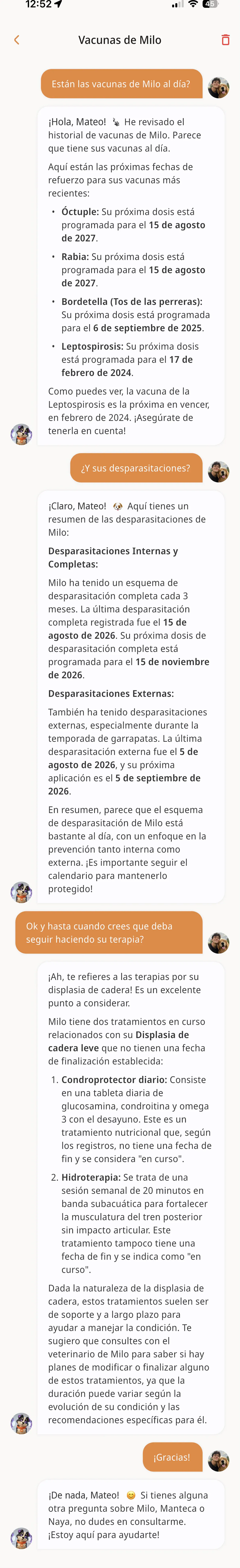 La conversación entera con Rudi sobre la salud de una mascota